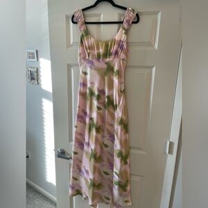 ASTR the Label Satin Midi Dress